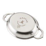 Hestan Provisions Stainless-Steel Mini Oval Au Gratin Set of Two 6.5" x 5.5"