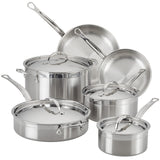 Professional Clad Stainless Steel Ultimate Set, 10-piece