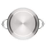 ProBond® Luxe 12-Quart Polished Professional Clad Stainless Steel Stock Pot with Lid