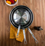 Forged Stainless Steel Fry Pan, 8.5-Inch