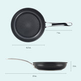Anolon X SearTech Aluminum Nonstick Cookware Frying Pan, 8.25-Inch, Super Dark Gray