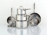 Meyer Accolade Stainless Steel Cookware Set, 10-Piece, Made in Canada