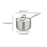 Meyer Accolade Stainless Steel 2L Saucepan with cover, Made in Canada