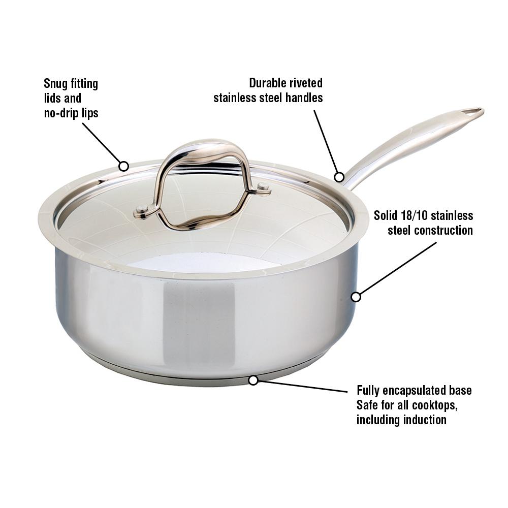 Meyer Accolade Stainless Steel 3L Saute Pan with cover, Made in Canada ...