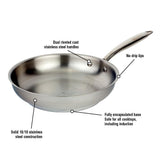 Meyer Accolade Stainless Steel 24cm/9.5" Frying Pan, Skillet, Made in Canada