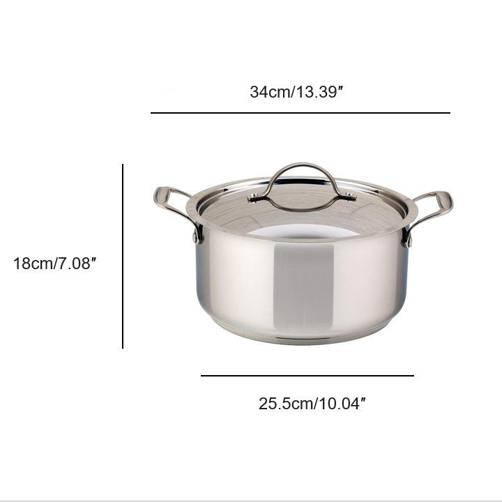 Meyer Confederation Stainless Steel 5L Dutch Oven with cover, Made in ...