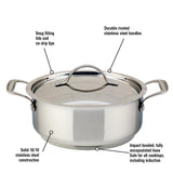 3L Meyer Confederation casserole with lid