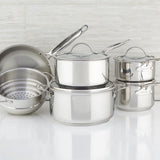 Meyer Chef Michael Smith Stainless Steel Cookware Set, 10-Piece, Made in Canada (with bonus mini recipe book)