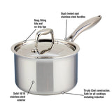 Meyer SuperSteel Tri-Ply Clad Stainless Steel Saucepan with cover, Made in Canada