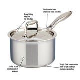 Meyer SuperSteel Tri-Ply Clad Stainless Steel 1.5L Saucepan with cover, Made in Canada