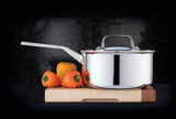 2L Meyer ProClad 5-Ply Aluminum Core Stainless Steel Saucepan with Cover, Made in Canada