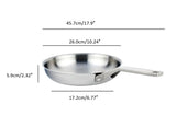 24cm Meyer ProClad 5-Ply Aluminum Core Stainless Steel Frying Pan, Made in Canada