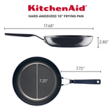 KitchenAid Hard Anodized Nonstick Frying Pan, 10-Inch, Onyx Black