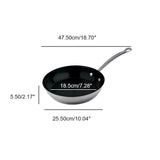 Meyer Nouvelle Stainless Steel 24cm/9.5" NonStick Frying Pan Skillet, Made in Canada