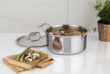 Meyer SuperSteel Tri-Ply Clad Stainless Steel 9L Dutch Oven with cover, Made in Canada